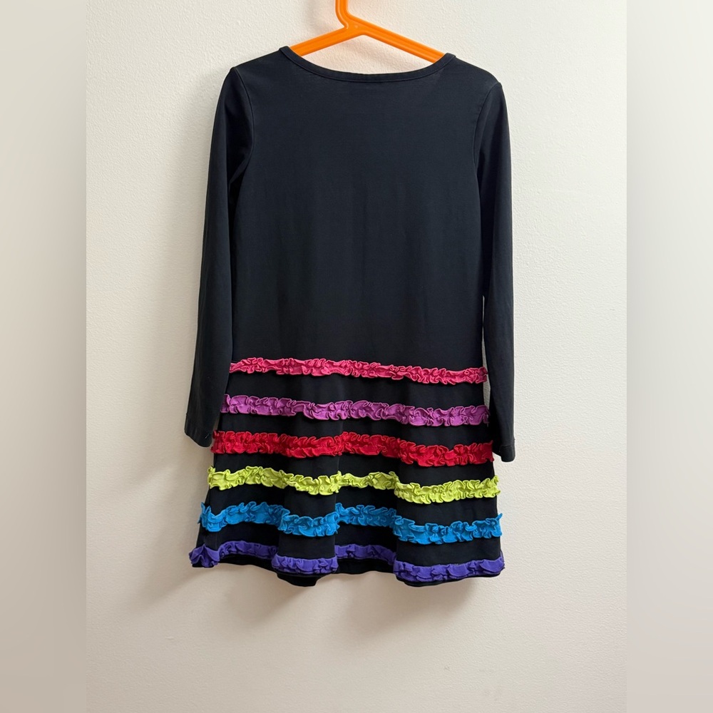{Hanna Anderson}-Size: 120-Colorful Striped Kids Dress - Picture 2 of 5